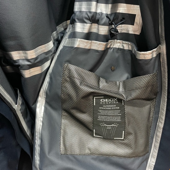 Geox Amphibiox Midnight Blue Women Jackets - Picture 14 of 16